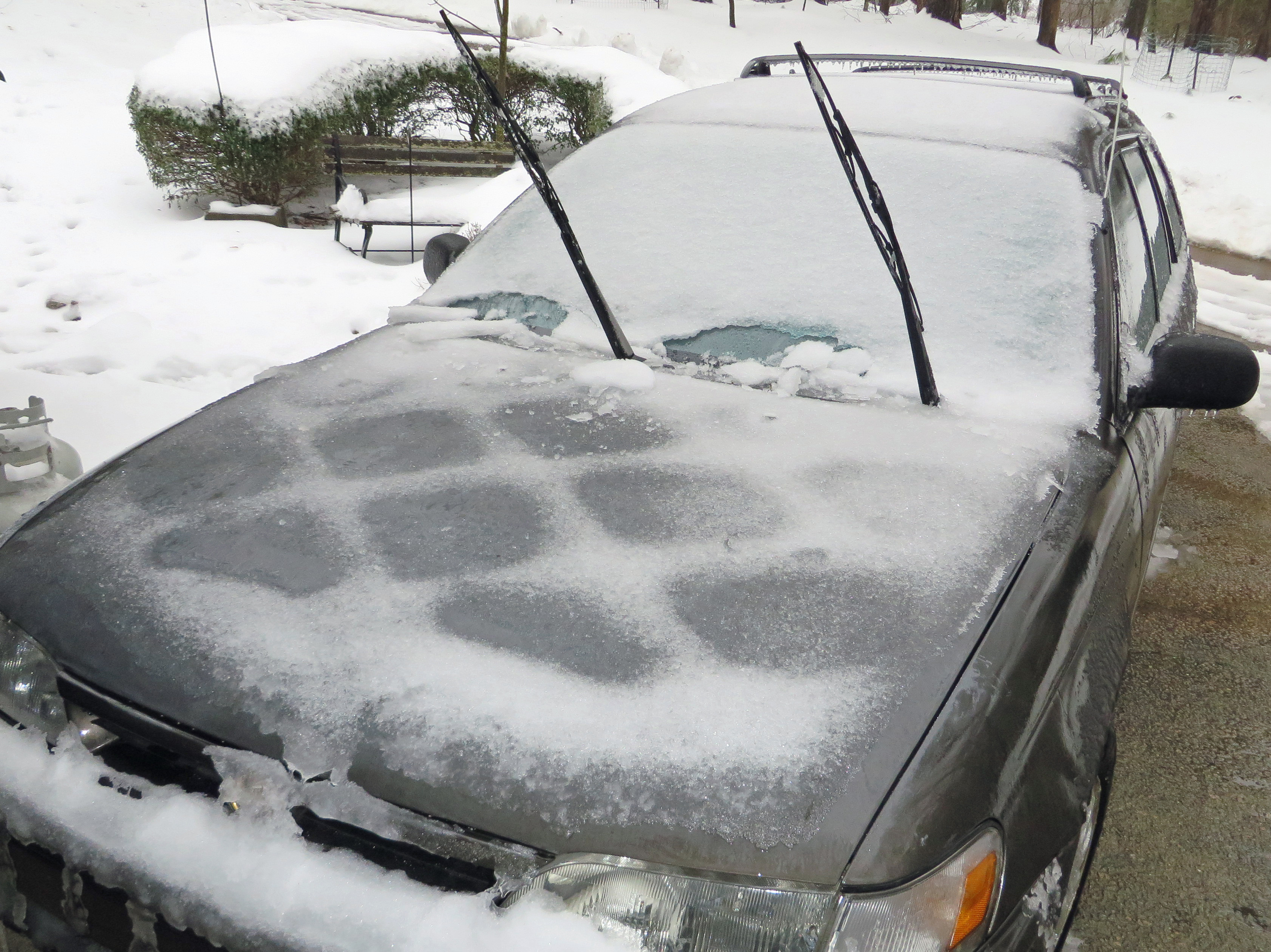 mina bilfönstertorkare slutade att fungera snö